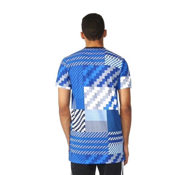 NEW! Adidas Originals Big Trefoil Logo Tee Shirt Royal Blue SZ M - Picture 3 of 13